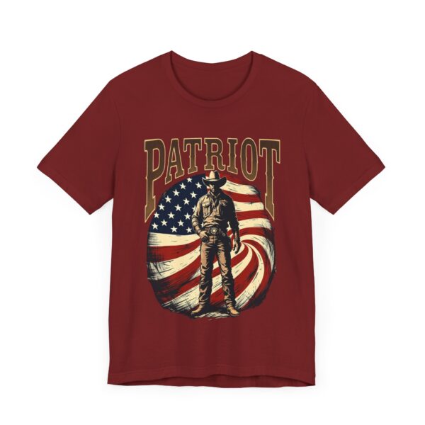 Patriot By Choice T-Shirt – Bold Cowboy Spirit and Patriotic Pride Design - Image 67