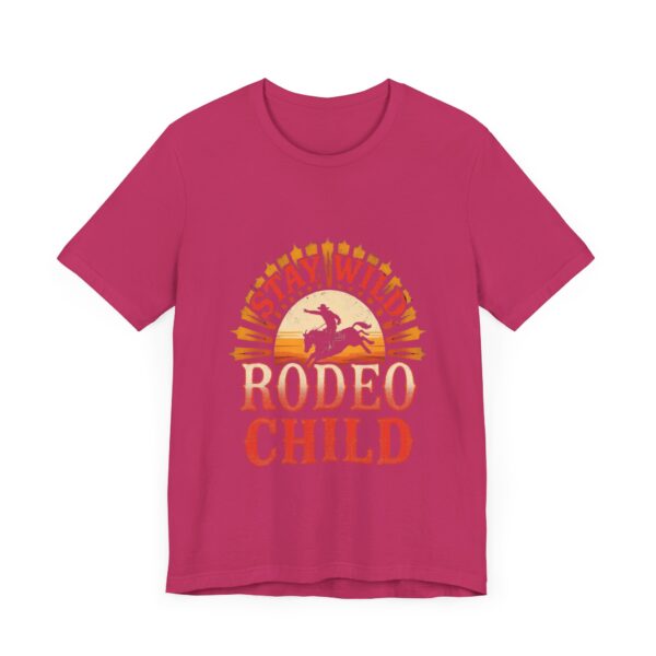 Stay Wild Rodeo Child T-Shirt – Vintage Western Graphic with Bronc Rider - Image 63