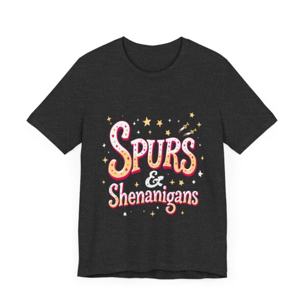 Western Ranch Spurs & Shenanigans Playful Typography | Cowgirl Graphic T-Shirt | Country Style - Image 59