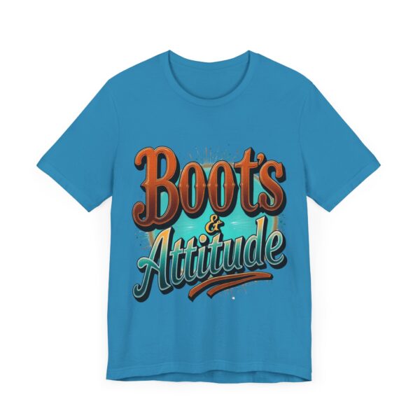 Boots & Attitude T-Shirt – The Cowgirl's Creed Western Graphic - Image 47