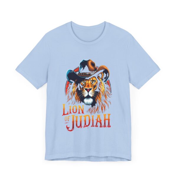 Ferocious Lion of Judah T-Shirt – Cowboy Gear Design for Faith and Strength - Image 47