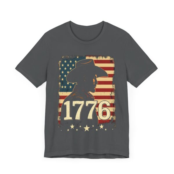 1776 Freedom T-Shirt – Cowboy Patriotic Vintage Graphic Design - Image 51