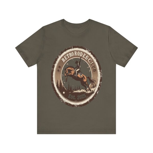 Retro Rodeo Club Bucking Bronco T-Shirt – Vintage Western Stamp Design - Image 29