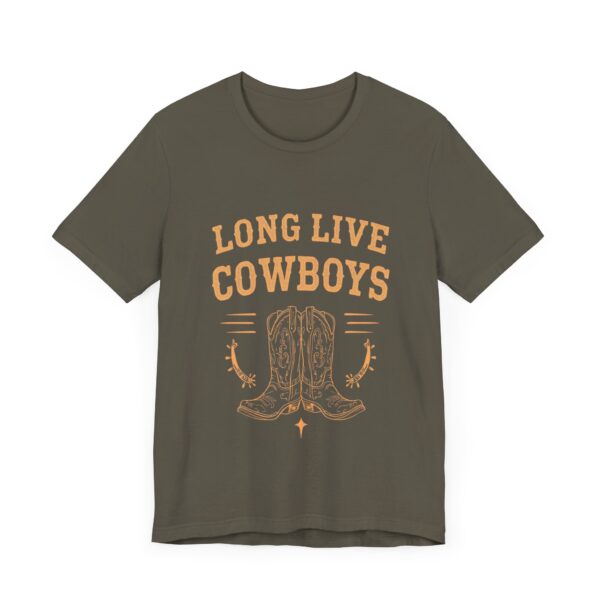 Long Live Cowboys Rustic Spur & Boot T-Shirt – Western Country Graphic Tee - Image 27