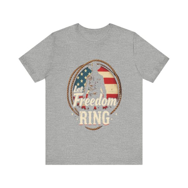 Patriotic Cowboy Vibes T-Shirt – Let Freedom Ring Western Design - Image 45