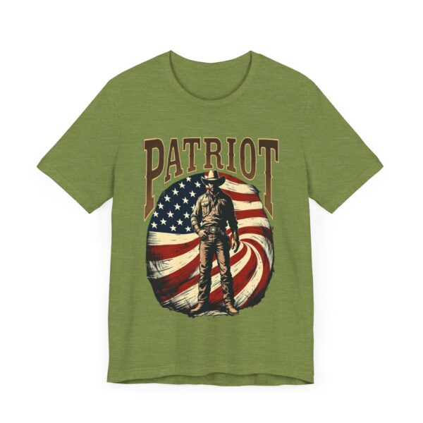 Patriot By Choice T-Shirt – Bold Cowboy Spirit and Patriotic Pride Design - Image 15