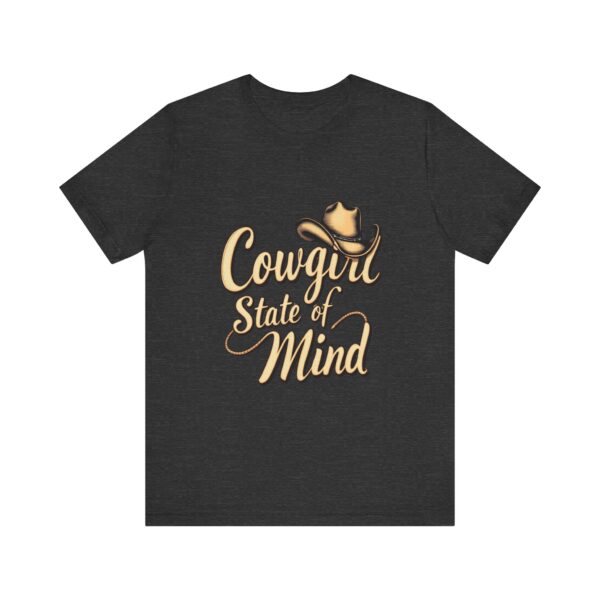 Rustic Charm Cowgirl State of Mind T-Shirt – Western Cursive Design with Lasso & Hat - Image 57