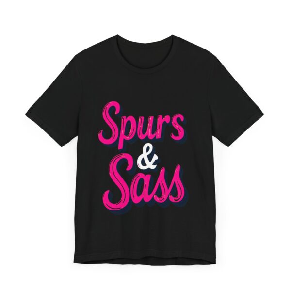 Spurs & Sass T-Shirt – Western Cowgirl Graphic for Bold Attitudes - Image 3