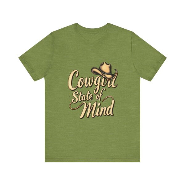 Rustic Charm Cowgirl State of Mind T-Shirt – Western Cursive Design with Lasso & Hat - Image 21