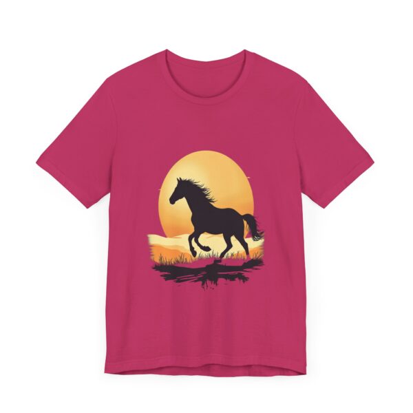 Sunset Rides Equestrian Serenity T-Shirt – Horseback Riding Sunset Graphic Tee - Image 63