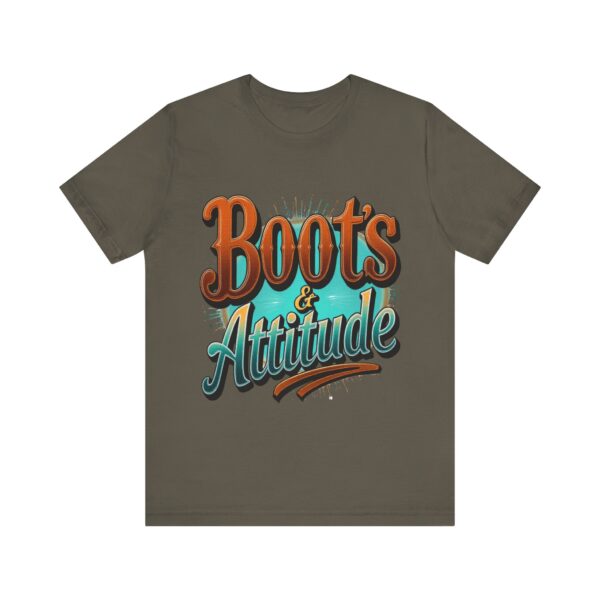 Boots & Attitude T-Shirt – The Cowgirl's Creed Western Graphic - Image 29