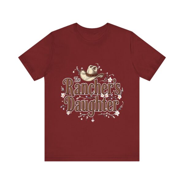 The Rancher's Daughter T-Shirt – Elegant Cowgirl Typography with Western Flair - Image 65