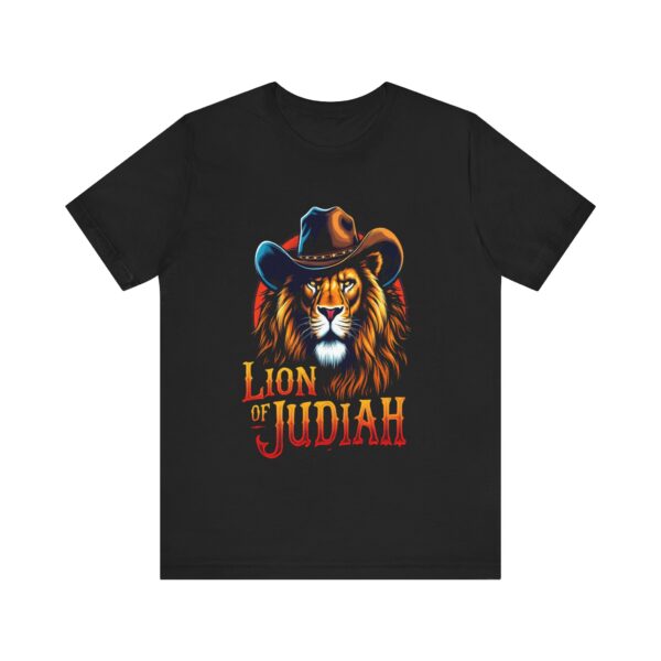 Ferocious Lion of Judah T-Shirt – Cowboy Gear Design for Faith and Strength