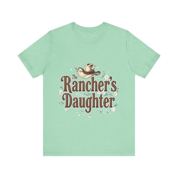 The Rancher's Daughter T-Shirt – Elegant Cowgirl Typography with Western Flair - Image 29