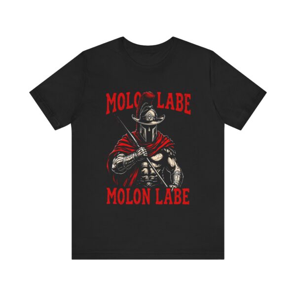 Spartan Cowboy Molon Labe T-Shirt - Bold Warrior Art for Freedom Lovers - Unique