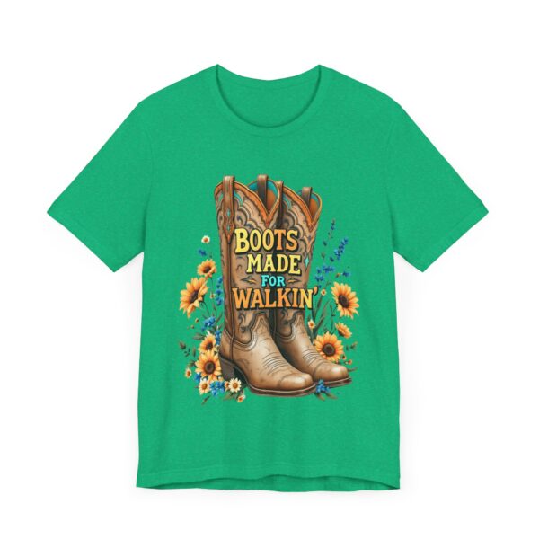 Boots Made for Walkin' T-Shirt – Rustic Cowgirl Boot Design with Country Flair - Image 35