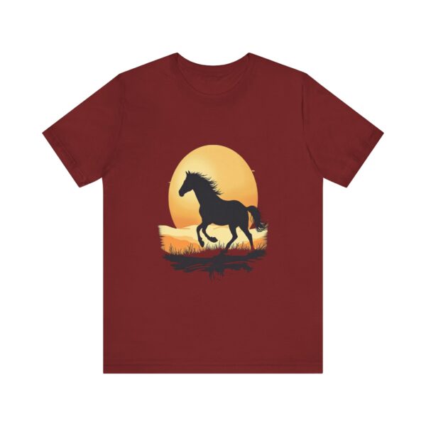 Sunset Rides Equestrian Serenity T-Shirt – Horseback Riding Sunset Graphic Tee - Image 65