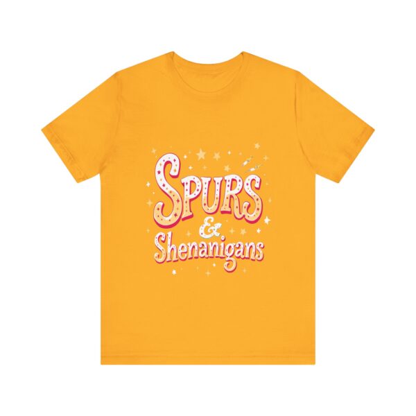 Western Ranch Spurs & Shenanigans Playful Typography | Cowgirl Graphic T-Shirt | Country Style - Image 13