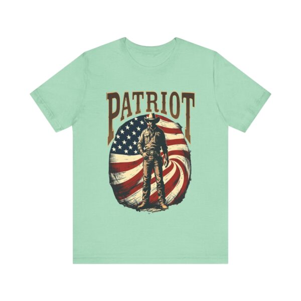 Patriot By Choice T-Shirt – Bold Cowboy Spirit and Patriotic Pride Design - Image 25