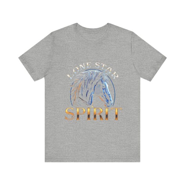 Metallic Lone Star Spirit T-Shirt with Cyber Style Horse Graphic - Texas Pride Apparel — Rodeo Style - Image 13