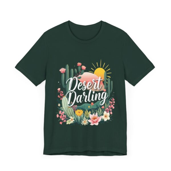 Desert Darling T-Shirt – Nostalgic Cowgirl Chic with Cactus & Sunburst Design - Image 39