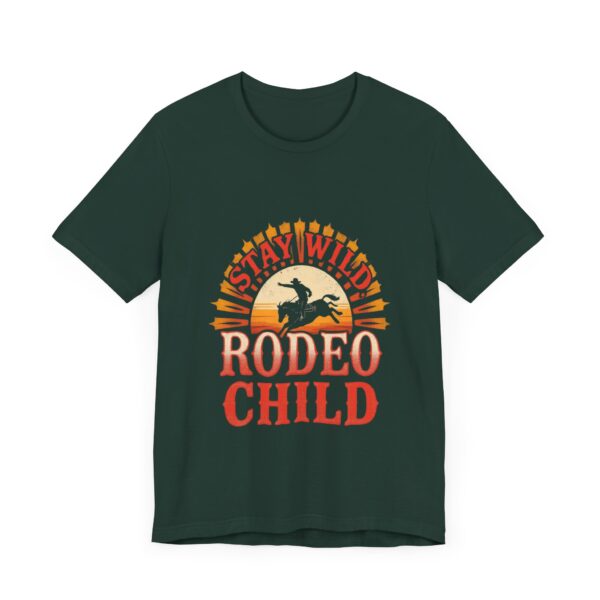 Stay Wild Rodeo Child T-Shirt – Vintage Western Graphic with Bronc Rider - Image 39