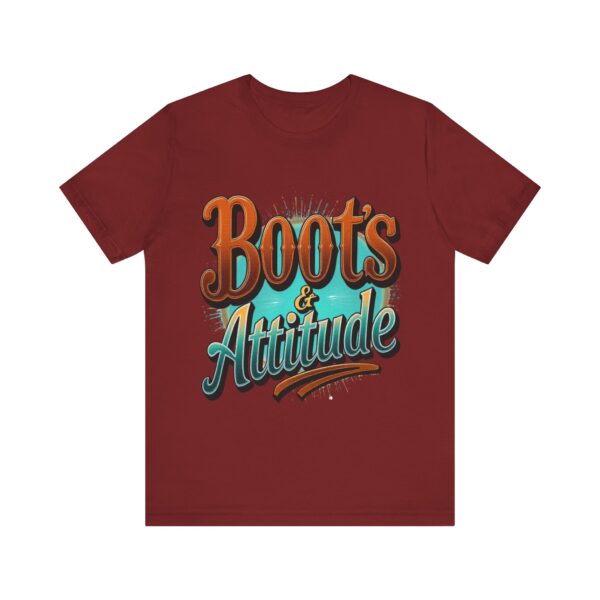 Boots & Attitude T-Shirt – The Cowgirl's Creed Western Graphic - Image 65