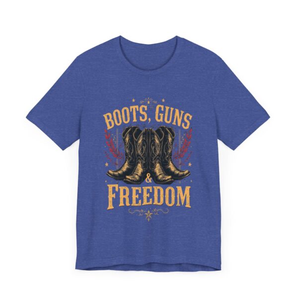 Boots, Guns & Freedom - Cowboy Western T-Shirt Design | Patriotic Country Wear — Western Wear - Image 19