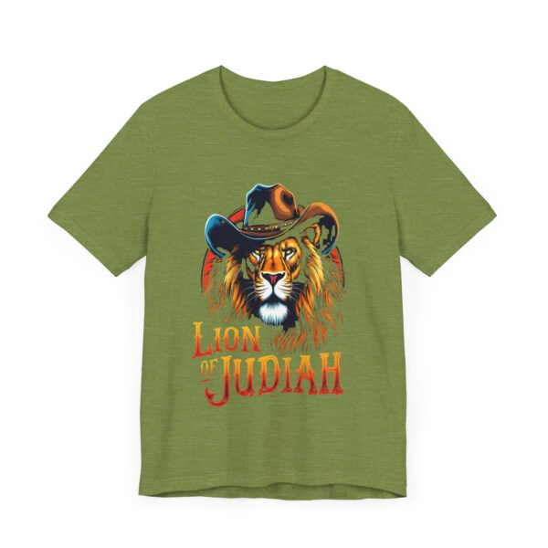 Ferocious Lion of Judah T-Shirt – Cowboy Gear Design for Faith and Strength - Image 19