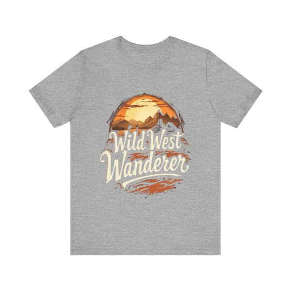 Wild West Wanderer - Desert Horizon Flowing Script - - T-Shirt — Cowboy Aesthetic - Image 13