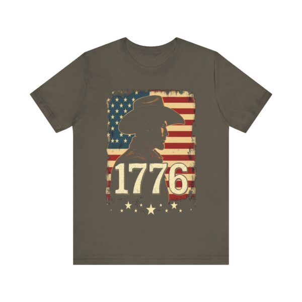 1776 Freedom T-Shirt – Cowboy Patriotic Vintage Graphic Design - Image 17