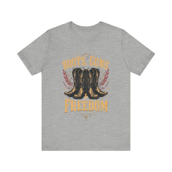 Boots, Guns & Freedom - Cowboy Western T-Shirt Design | Patriotic Country Wear — Western Wear - Image 13