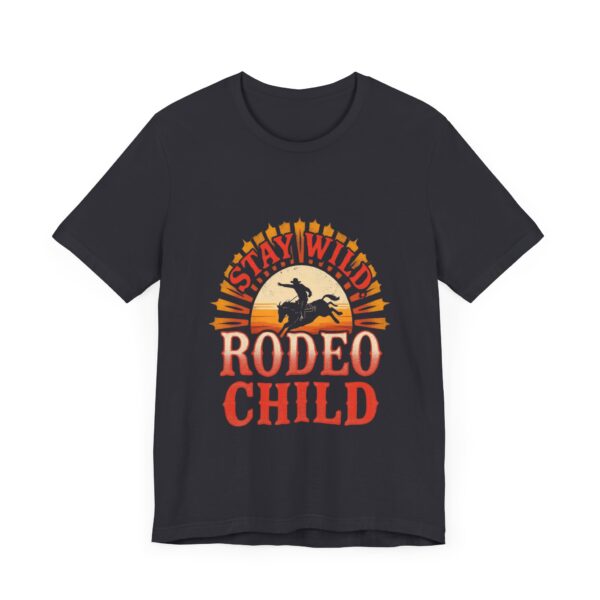 Stay Wild Rodeo Child T-Shirt – Vintage Western Graphic with Bronc Rider - Image 31