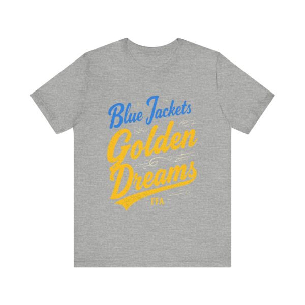 Blue Jackets Golden Dreams FFA T-Shirt – Motivational Typography for Agricultural Leaders - Image 49