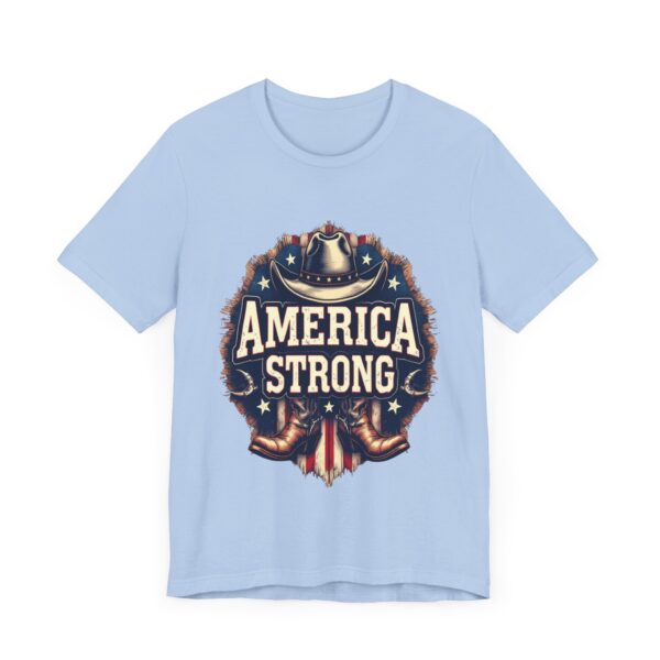 America Strong T-Shirt – Cowboy Pride and Patriotic Spirit Design - Image 47