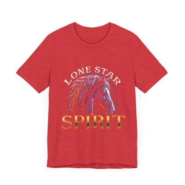 Metallic Lone Star Spirit T-Shirt with Cyber Style Horse Graphic - Texas Pride Apparel — Rodeo Style - Image 23