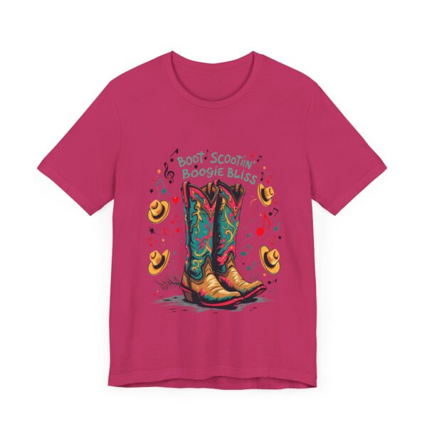 Boot Scootin' Boogie Bliss T-Shirt – Vibrant Country Dance Design with Musical Flair - Image 63