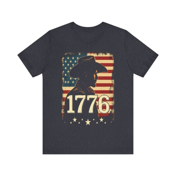 1776 Freedom T-Shirt – Cowboy Patriotic Vintage Graphic Design - Image 57