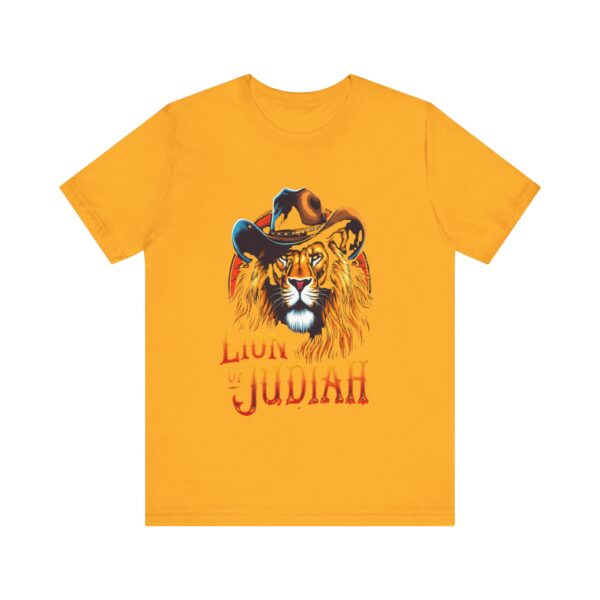 Ferocious Lion of Judah T-Shirt – Cowboy Gear Design for Faith and Strength - Image 13