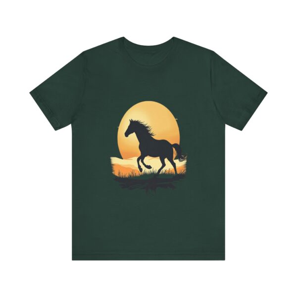 Sunset Rides Equestrian Serenity T-Shirt – Horseback Riding Sunset Graphic Tee - Image 41