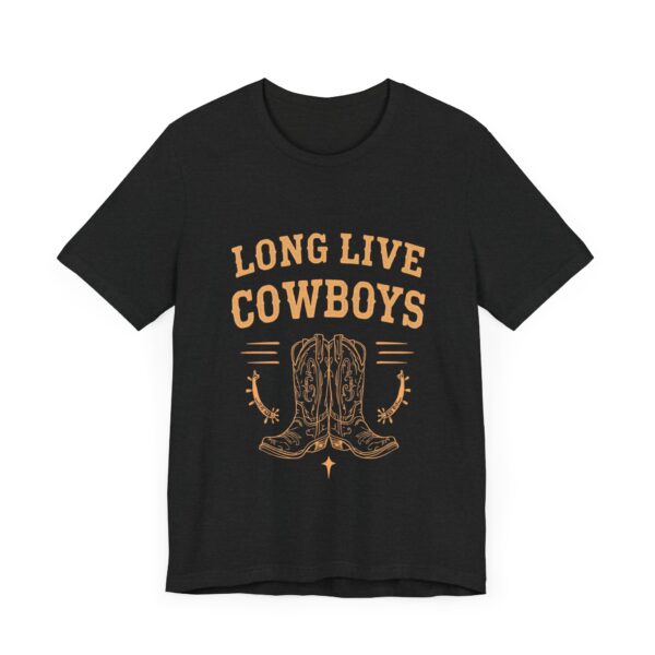 Long Live Cowboys Rustic Spur & Boot T-Shirt – Western Country Graphic Tee - Image 11