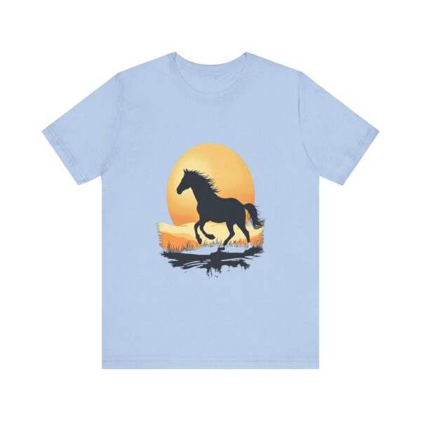 Sunset Rides Equestrian Serenity T-Shirt – Horseback Riding Sunset Graphic Tee - Image 49