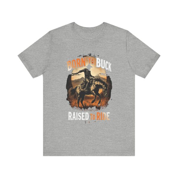 Vintage Bronco Rider T-Shirt - 'Born to Buck, Raised to Ride' Retro Graphic Tee for Horse Lovers and Rodeo Fans — Wester - Image 13