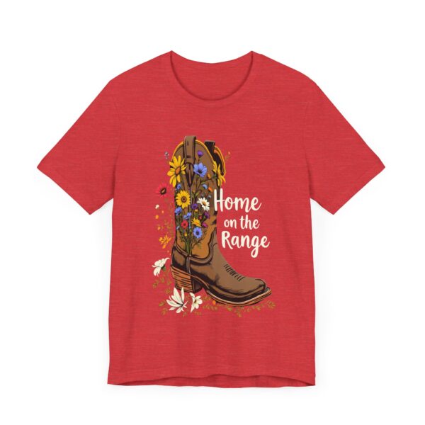 Hand-Drawn Cowboy Boot Wildflower Tee | 'Home on the Range' Vintage Inspiration - T-Shirt - Image 23