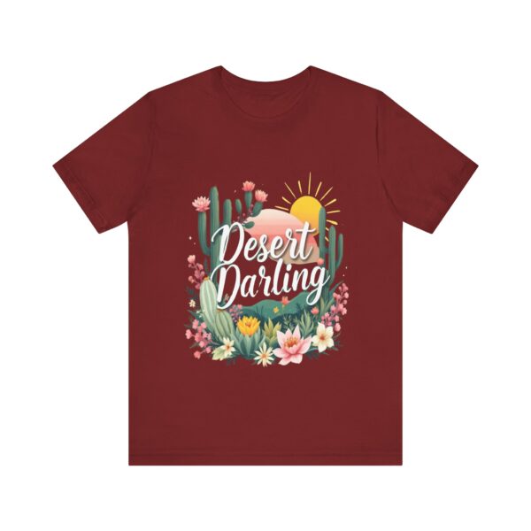 Desert Darling T-Shirt – Nostalgic Cowgirl Chic with Cactus & Sunburst Design - Image 65