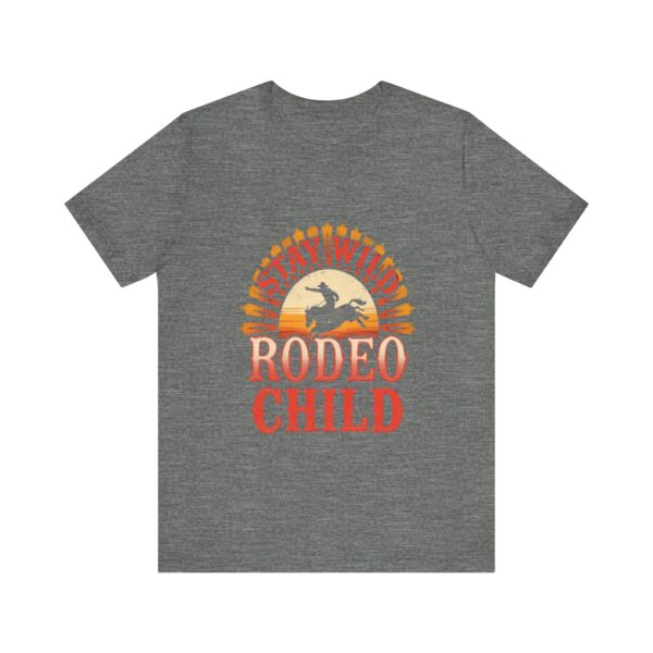 Stay Wild Rodeo Child T-Shirt – Vintage Western Graphic with Bronc Rider - Image 5