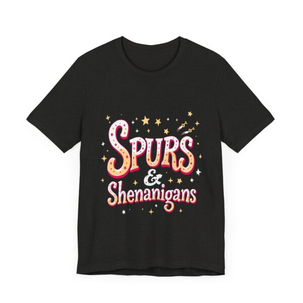 Western Ranch Spurs & Shenanigans Playful Typography | Cowgirl Graphic T-Shirt | Country Style - Image 19