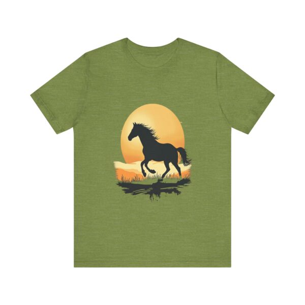 Sunset Rides Equestrian Serenity T-Shirt – Horseback Riding Sunset Graphic Tee - Image 25