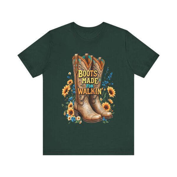 Boots Made for Walkin' T-Shirt – Rustic Cowgirl Boot Design with Country Flair - Image 37