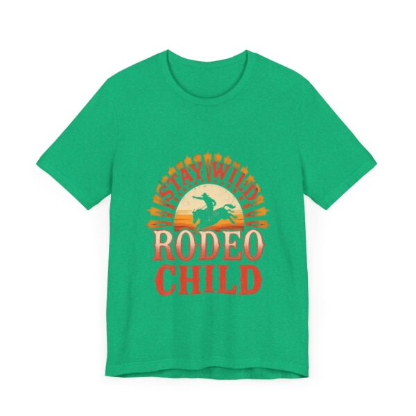 Stay Wild Rodeo Child T-Shirt – Vintage Western Graphic with Bronc Rider - Image 35